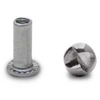 990009719 100 PACK (9719) BARREL NUT ONE WAY 10-24 X 5/8" STAINLESS 990009719 100 PACK (9719) BARREL NUT ONE WAY 10-24 X 5/8" STAINLESS