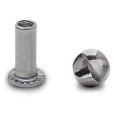 9719 BARREL NUT ONE WAY 10-24 X 5/8" STAINLESS