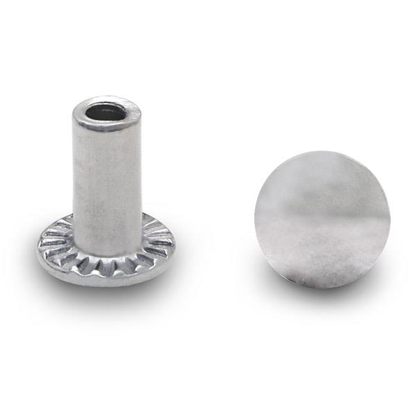 9763 BARREL NUT UNSLOTTED 8-32 X 1/2" STEEL/CHROME