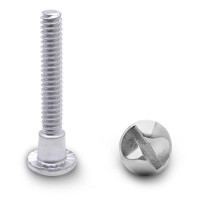 990009823 100 PACK (9823) SHOULDER SCREW ONE WAY 10-24 X 1-5/16" STEEL/CHROME