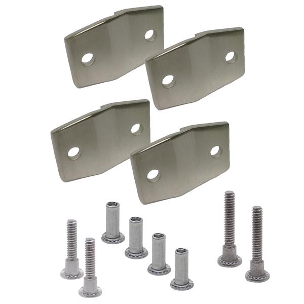 615303 ALCOVE CLIP PACK (4) 8343 - STAINLESS 6LP