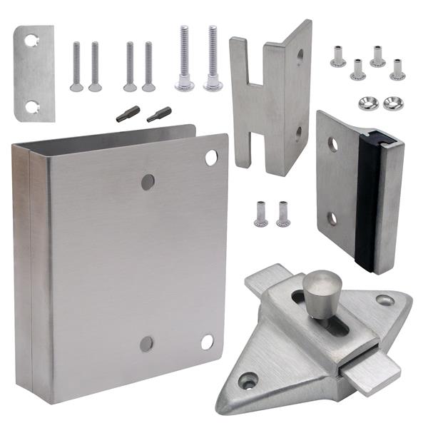 115493 FIX-IT KIT LATCH IN 1" (SQUARE EDGE) STAINLESS