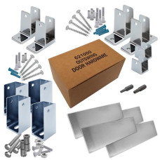 6202200 HARDWARE KIT-CORNER STALL-OUT- 1-1/4" POST- 1" DOOR 6LP