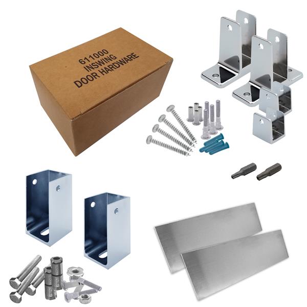6201210 HARDWARE KIT-ADDTNL STALL-IN- 1-1/4" POST- 1" DOOR 6LP