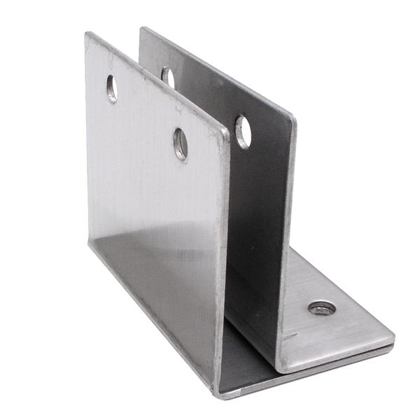 2219 WALL BRACKET ONE EAR 1/2" X 3" LONG - STAMPED S/S