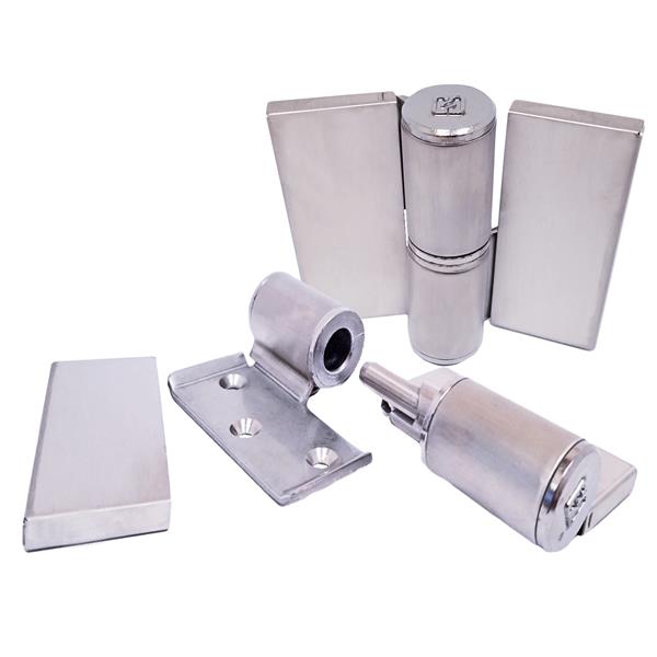 131553 HINGE-SURFACE MOUNTED (LH-IN/RH-OUT) W/COVER S/S