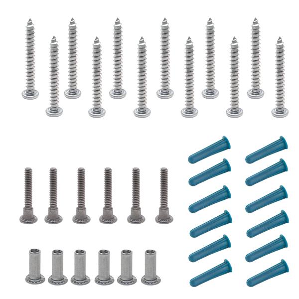 611259 SCREW PACK - 1-1/4" CONTINUOUS WALL BRACKET 71" 6LP STAINLESS