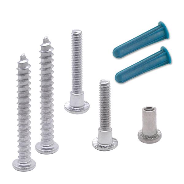 6112400 SCREW PACK - 1-1/8" WALL BRACKET CHROME 6LP