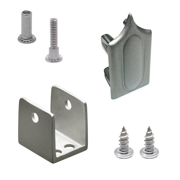 15803 HEADRAIL CORNER PACK STAINLESS