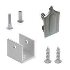 15804 HEADRAIL CORNER PACK 1"-ALUMINUM