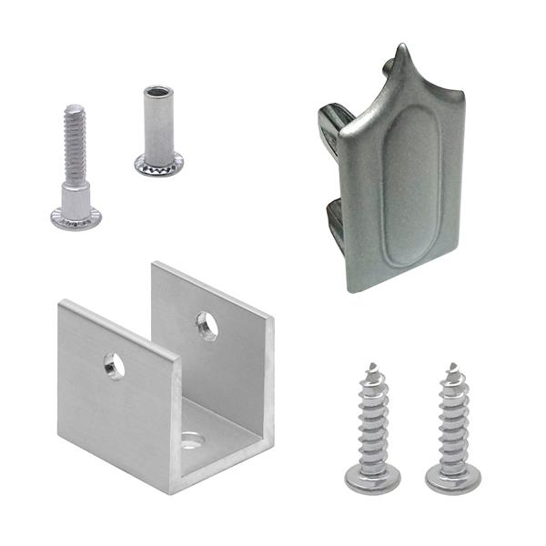 15804 HEADRAIL CORNER PACK 1"-ALUMINUM