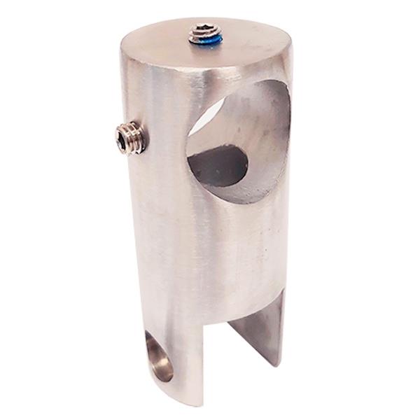 141843 HEADRAIL, PIPE SUPPORT BRACKET 3/4" PANEL WITH FASTENER STAINLESS