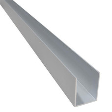 141782 U-BRACKET 1" X 98" ALUMINUM-CA BLANK MET-12204
