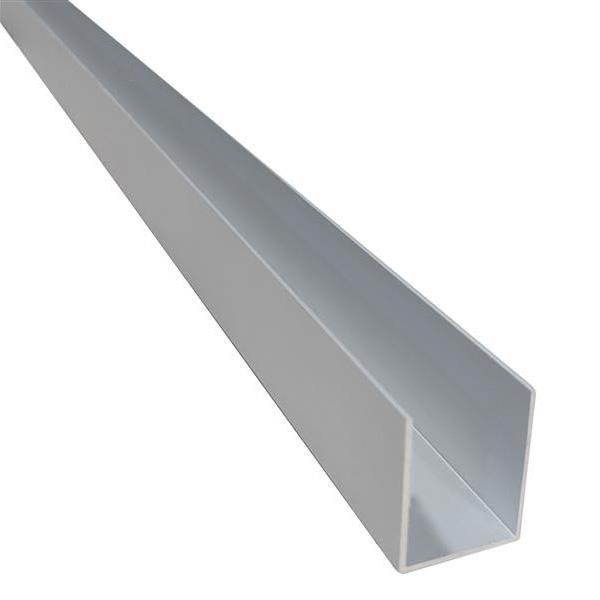 141782 U-BRACKET 1" X 98" ALUMINUM-CA BLANK MET-12204