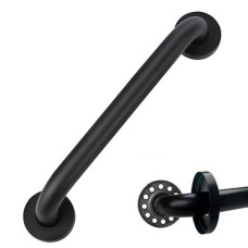 250969 42" STRAIGHT GRAB BAR 1-1/2" MATTE BLACK S/S STUD WALL MT 250969 42" STRAIGHT GRAB BAR 1-1/2" MATTE BLACK S/S STUD WALL MT