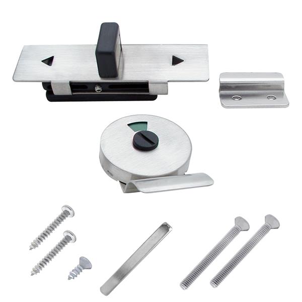 6069 LATCH-SLIDE-INDICATOR ADA - 1" DOOR STAMPED S/S