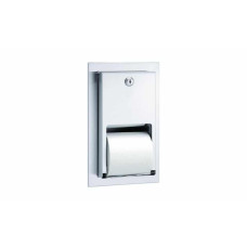 Bradley 5412 Recessed Stainless Steel Stacking Rolls Toilet Paper Dispenser Bradley 5412 Recessed Stainless Steel Stacking Rolls Toilet Paper Dispenser