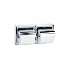 Bradley 5126 Surface-Mounted Hinged Hood Dual Roll Toilet Paper Dispenser Bradley 5126 Surface-Mounted Hinged Hood Dual Roll Toilet Paper Dispenser