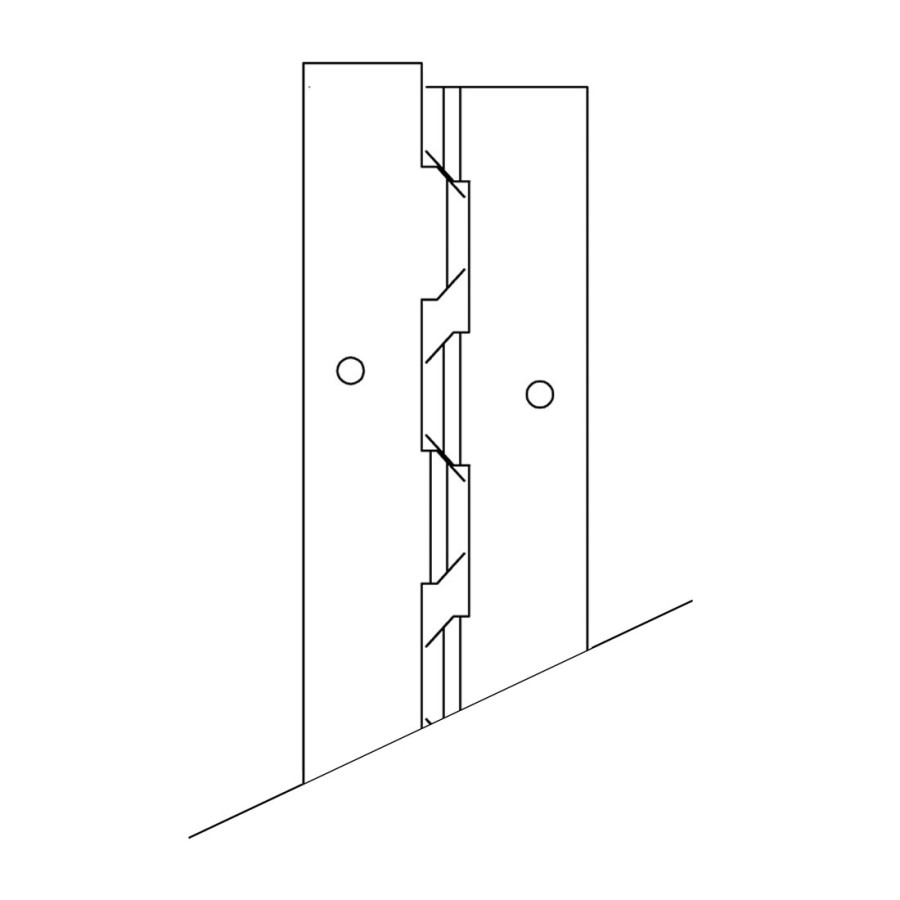 Scranton Products 54" Continuous Stainless Steel Helix Hinge - HH545SCAMOP