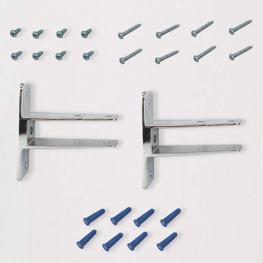 Hadrian Wall Hung Urinal Screen Hardware Kit - 600429