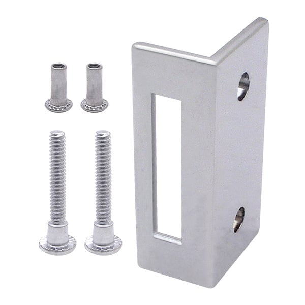 Jacknob 605160 Surface-Latch Keeper Kit for 1-1/4-Inch Pilasters