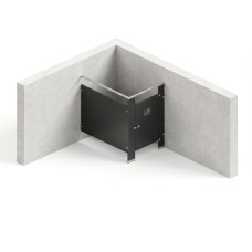 Bathroom Partitions - 1 Stall - Right Hand In Corner Standard Bathroom Partitions - 1 Stall - Right Hand In Corner Standard