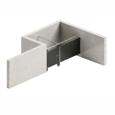 Bathroom Partitions - 1 Stall - Left Hand Alcove Standard Bathroom Partitions - 1 Stall - Left Hand Alcove Standard