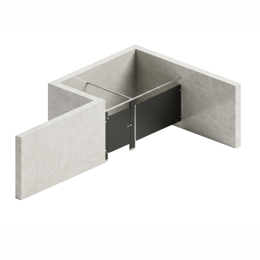 Bathroom Partitions - 1 Stall - Left Hand Alcove Standard