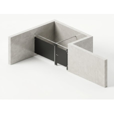 Bathroom Partitions - 1 Stall - Right Hand Alcove Standard Bathroom Partitions - 1 Stall - Right Hand Alcove Standard