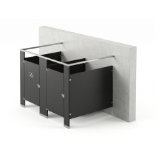 Bathroom Partitions - 2 Stalls - Left Hand Free Standing Standard Bathroom Partitions - 2 Stalls - Left Hand Free Standing Standard