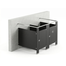 Bathroom Partitions - 2 Stalls - Right Hand Free Standing Standard Bathroom Partitions - 2 Stalls - Right Hand Free Standing Standard