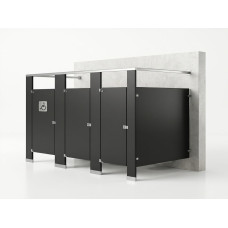 Bathroom Partitions - 3 Stalls - Left Hand Free Standing Standard Bathroom Partitions - 3 Stalls - Left Hand Free Standing Standard