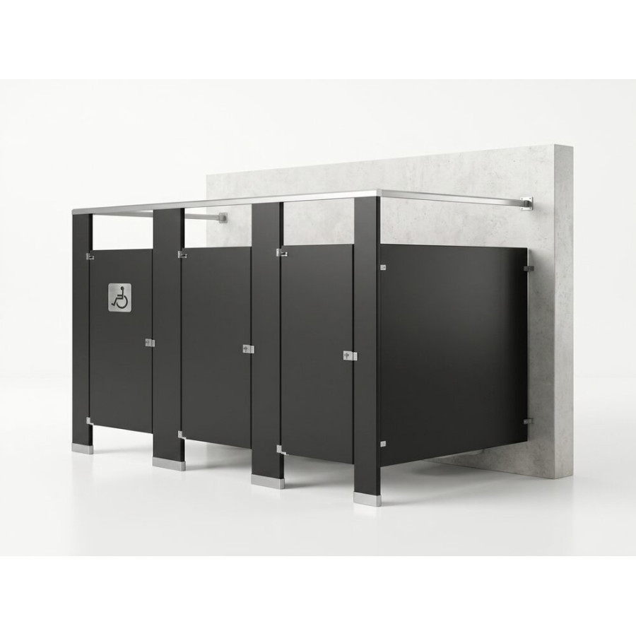 Bathroom Partitions - 3 Stalls - Left Hand Free Standing Standard