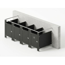 Bathroom Partitions - 4 Stalls - Left Hand Free Standing Standard Bathroom Partitions - 4 Stalls - Left Hand Free Standing Standard