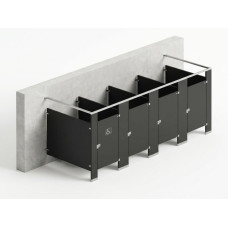 Bathroom Partitions - 4 Stalls - Right Hand Free Standing Standard Bathroom Partitions - 4 Stalls - Right Hand Free Standing Standard
