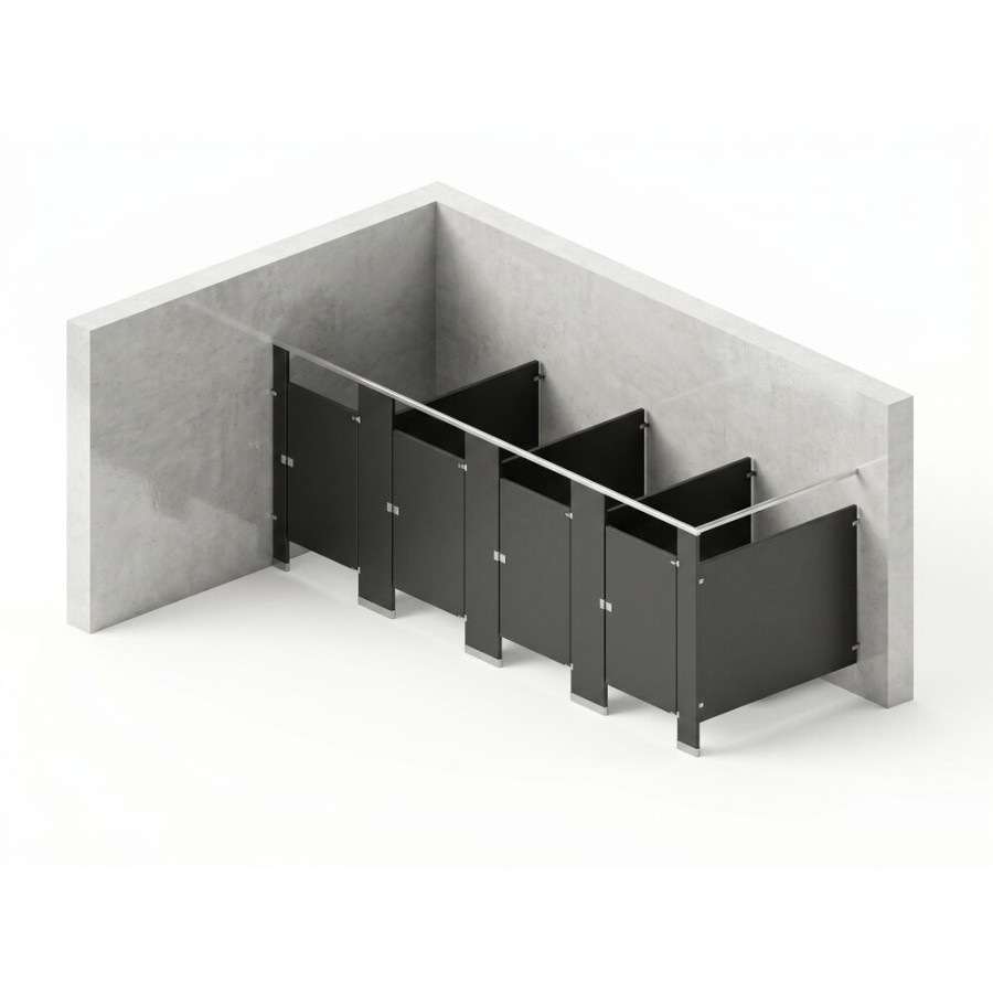 Bathroom Partitions - 4 Stalls - Left Hand In Corner Standard