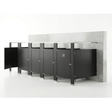 Bathroom Partitions - 6 Stalls - Left Hand Free Standing Standard