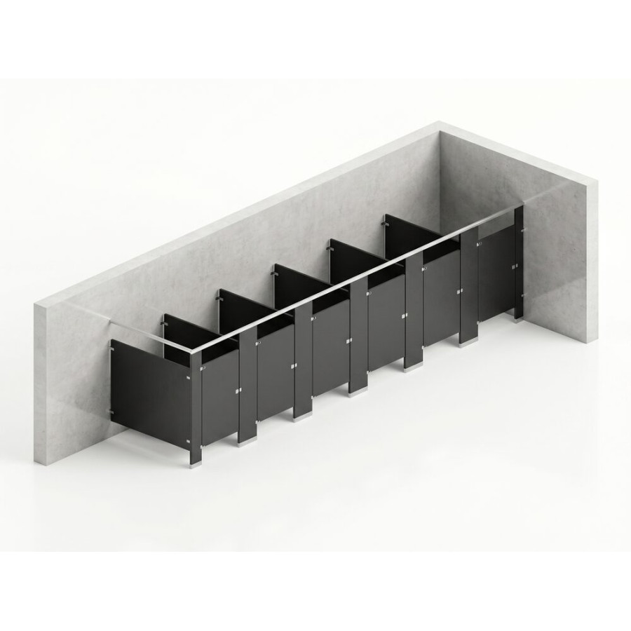 Bathroom Partitions - 6 Stalls - Right Hand In Corner Standard