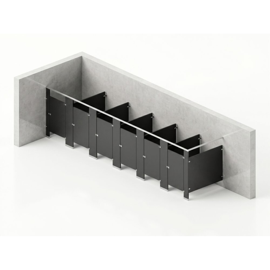 Bathroom Partitions - 6 Stalls - Left Hand In Corner Standard
