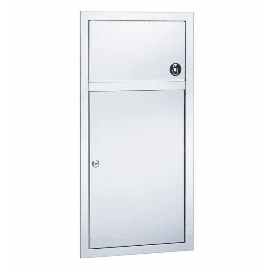Bradley 3251 - 2.8 Framed Gallon Waste Receptacle