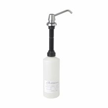 Detailed view of Bobrick B-822 lavatory vanity mounted soap dispenser.