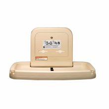 Koala Kare KB200 horizontal wall mounted changing station in cream.