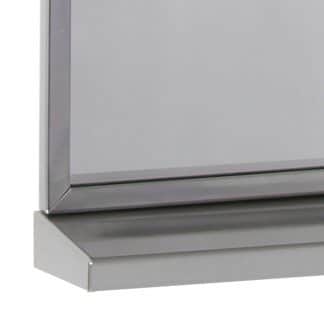 Bobrick B-166 Channel Frame Mirror with Shelf - Partition Plus