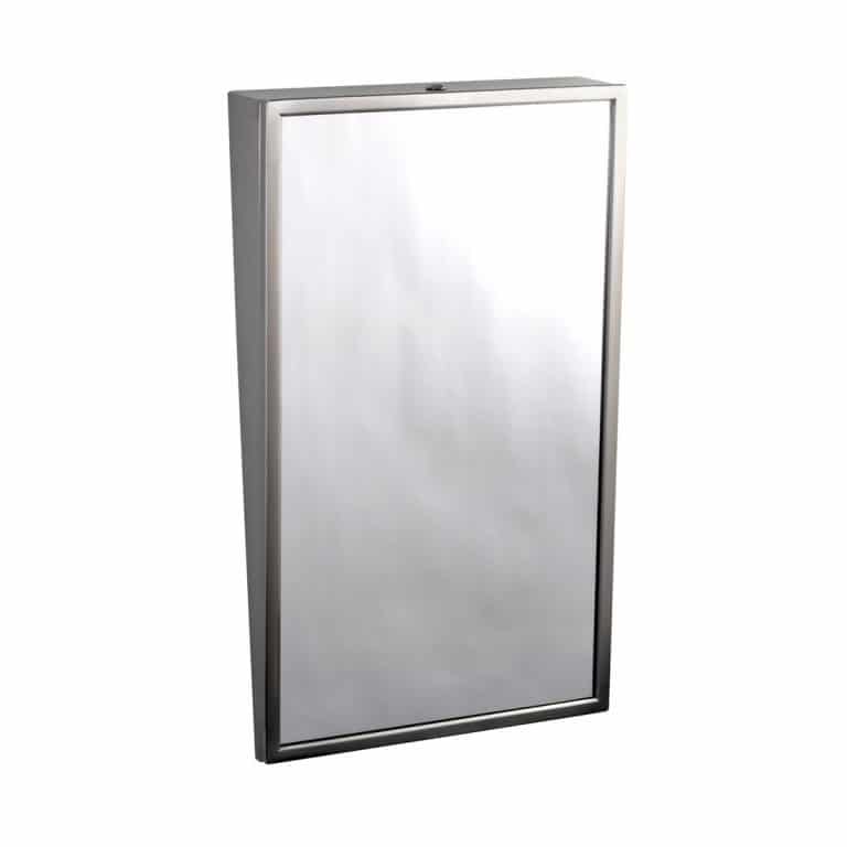 Bobrick Fixed Tilt B-293 Mirror - ADA Compliant Stainless - Partition Plus