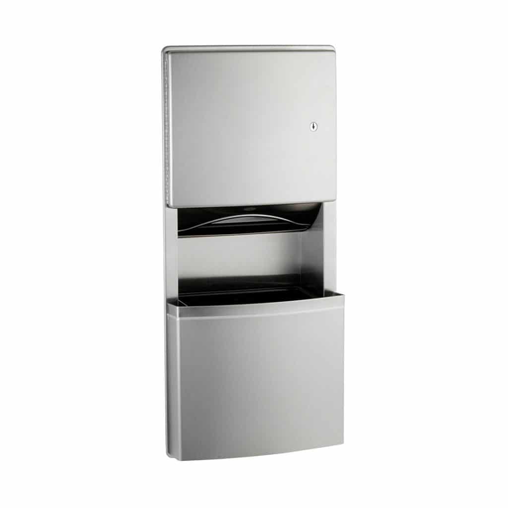 Bobrick Contura Recessed Towel Waste Unit B-4369 - Partition Plus