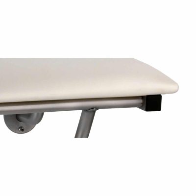 Bobrick Folding Shower Seat with Padded Cushion B-517 seat detail.