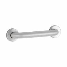 Bobrick 1 ½” Diameter Straight Grab Bar B-6806 angled, white.