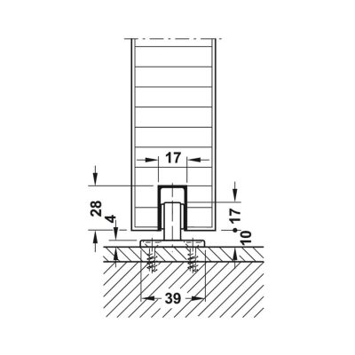 Bottom of the Side View of the Hawa 160/A without Rail