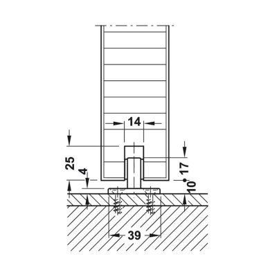 Bottom of the Side View of the 160b without Rail