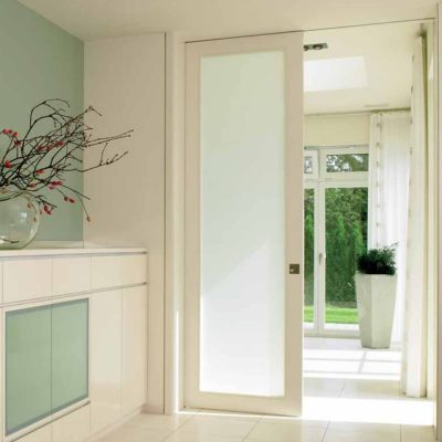 White room with Hawa Junior 40/Z sliding pocket door.